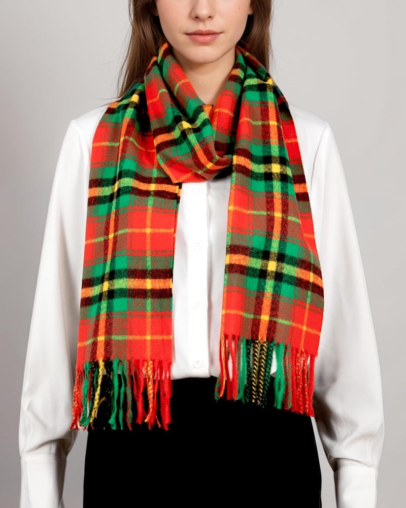 Achillea Scottish Tartan Plaid Scarf - Warm Cashmere Feel Winter Scarf, Scarves for Holiday, Christmas & Daily Wear - Image 4